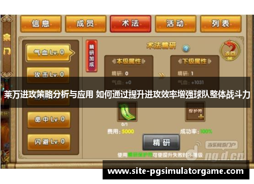 莱万进攻策略分析与应用 如何通过提升进攻效率增强球队整体战斗力