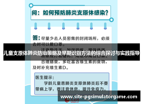儿童支原体肺炎防治策略及早期识别方法的综合探讨与实践指导