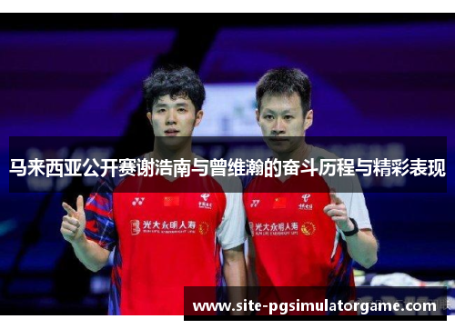 马来西亚公开赛谢浩南与曾维瀚的奋斗历程与精彩表现