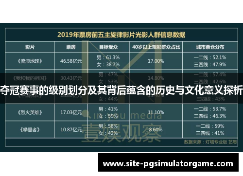 夺冠赛事的级别划分及其背后蕴含的历史与文化意义探析